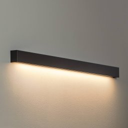Nowodvorski Lighting Straight L wall light, 122 cm, black