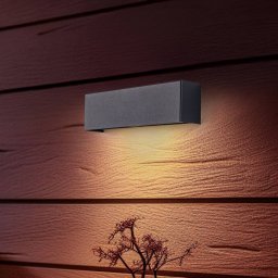 Nowodvorski Lighting Straight XS wall light, width 26 cm, graphite