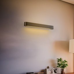 Nowodvorski Lighting Wall light Soft, width 60 cm, graphite, aluminium, G13