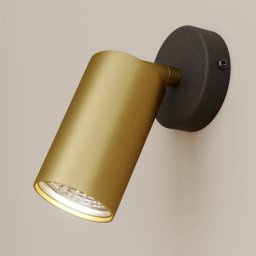 Nowodvorski Lighting Wall spotlight Eye Spot 1-bulb, black/brass