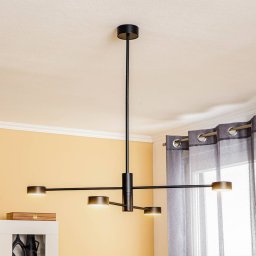 Nowodvorski Lighting Orbit IV ceiling light, black, 4-bulb