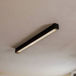 Nowodvorski Lighting Straight ceiling lamp, black, 92 cm