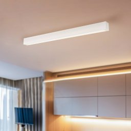 Nowodvorski Lighting Ceiling lamp Straight, white, 92 cm, metal, plastic