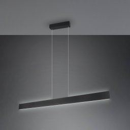 Trio Lighting Galway LED pendant light, matt black, up/down, CCT, metal