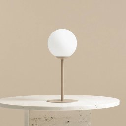 ALDEX Joel table lamp, height 35 cm, beige/white