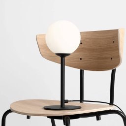 ALDEX Joel table lamp, height 35 cm, black/white