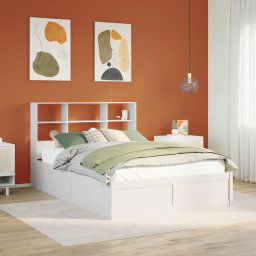 vidaXL Bed Frame without Mattress White 160x200 cm Solid Wood Pine