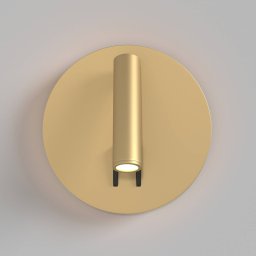 Maytoni LED wall light Ios 176, gold-coloured, round, aluminium