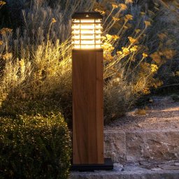 Les Jardins Tekura LED solar path light, Duratek grey/grey