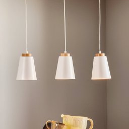 EMIBIG LIGHTING Bolero 3 pendant light, 3-bulb, white