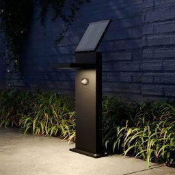 Lucande LED solar path light Silvan, 60 cm, sensor, anthracite