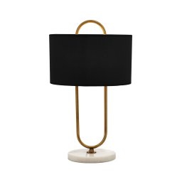 Avonni Table lamp ML-9112-1E Marble base and fabric shade