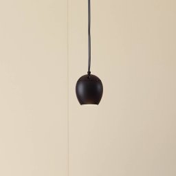 Lindby LED pendant light Lumaro, black,Ø6,2 cm,48V,dimmable