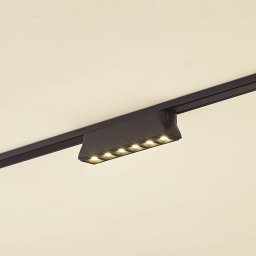 Lindby LED strip 48 V Lumaro,black,6 points,2,5cm,dimmable