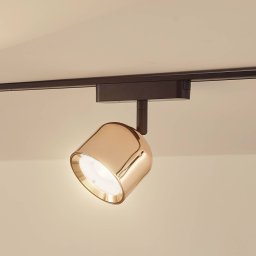 Lindby LED spot 48 V Lumaro, rose gold, Ø 8.2cm, aluminium, dimmable