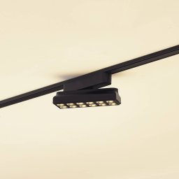 Lindby LED strip 48 V Lumaro, black, 12 points, dimmable