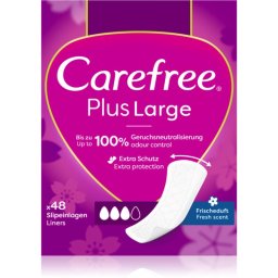 Carefree Plus Large Fresh Scent panty liners 48 pc