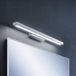 Lindby LED mirror light Alenia, 60 cm, chrome, aluminium, IP44