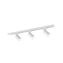 Molto Luce LED three-circuit track lighting system Moove, white, 3-bulb.