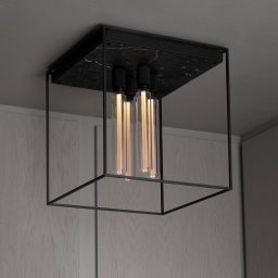 Buster + Punch ceiling lamp Caged Ceiling 4.0 marble black