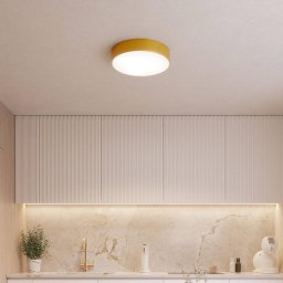 TEMAR LIGHTING Cleo ceiling light, Ø 50 cm, IP54, gold-coloured, metal, E27