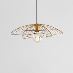 Opviq Pendant light Tel 6502, gold-coloured, metal, Ø 50 cm