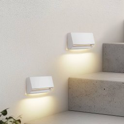 Lindby Appeso LED outdoor wall light, length 16 cm, set of 2