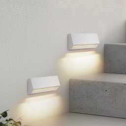 Lindby Appeso LED outdoor wall light, length 22 cm, set of 2