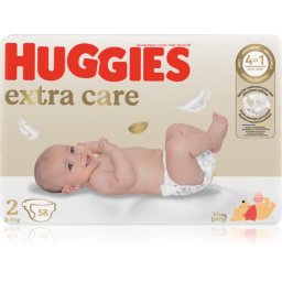 Huggies Extra Care Size 2 disposable nappies 3-6 kg 58 pc