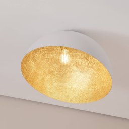 SIGMA Sfera ceiling light, Ø 50 cm, white/gold