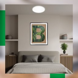 Briloner Pulap A LED ceiling light, white, Ø 33 cm, plastic