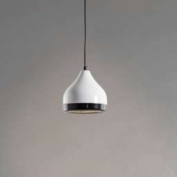 Opviq Yildo 6868 pendant light, white/black, metal, 1-bulb
