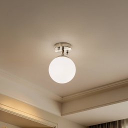 Opviq Atmaca 10220 ceiling lamp, antique gold, opal glass, Ø 15 cm