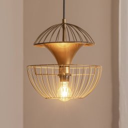Opviq Telmander 11410 pendant light, gold-coloured, metal, Ø 30 cm