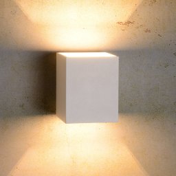 Lucide Wall light Xera, white, 10 cm, up/downlight, aluminium