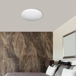 Müller-Licht LED ceiling light Reva, Ø 50 cm, white, plastic, steel