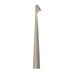 Vibia LED rechargeable table lamp Africa, height 45 cm, dark beige