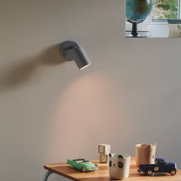 Nordlux Explore wall spotlight with cable and plug, GU10, blue