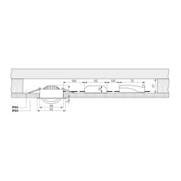 Deko-Light LED recessed ceiling light Dione, IP44, 4,000 K, white, dimmable