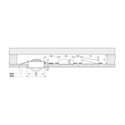 Deko-Light LED recessed ceiling light Dione, IP44, 2,700 K, white, dimmable