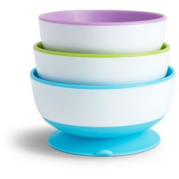 Munchkin Stay Put bowl with suction cup 6 m+ 3 pc