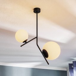 ALDEX Dione hanging light, 2-bulb, black