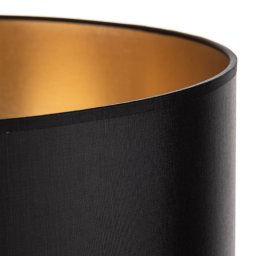 HELAM Alba lampshade, Ø 40 cm, E27, black/gold