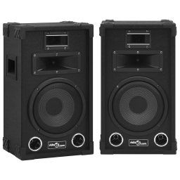 vidaXL Professional Passive Hifi Stage Speakers 2 pcs 800 W Black