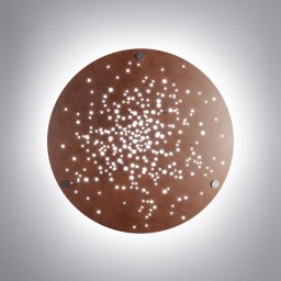 Fabbian Lens LED wall light Ø 60 cm rust