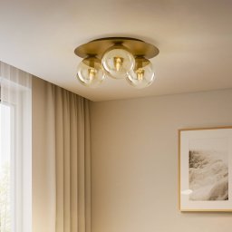 EMIBIG LIGHTING Ceiling lamp solar, black/graphite, 3-bulb