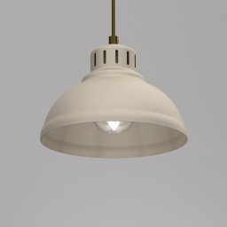 Luminex Sven pendant light, 1-bulb, beige, steel