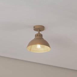 Luminex Sven ceiling light, 1-bulb, beige, steel