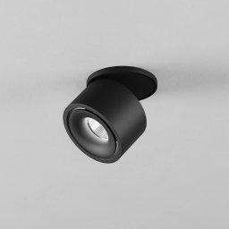 Egger Licht EGG DLS recessed spotlight DL Clippo S EP, black, DTW Ø 7.5cm