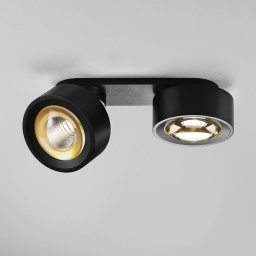 Egger Licht EGG DLS LED spot Clippo Optic Duo, black/gold, 2-bulb DTW